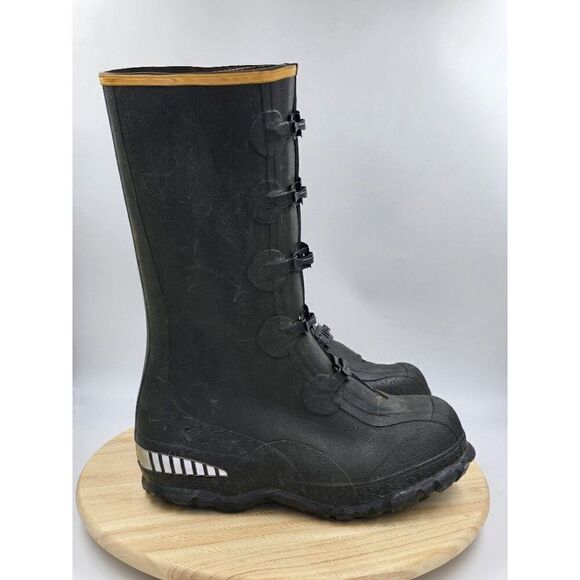 LaCrosse Mens  14" ZXT Buckle Wedge Overshoe Waterproof Boots Sz 7 - Picture 1 of 7